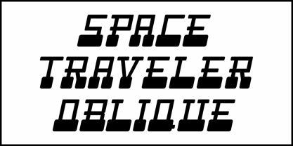Space Traveler JNL Font Poster 4