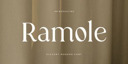 Ramole Style Font Poster 1