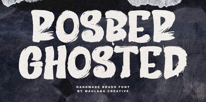 Rosber Ghosted Font Poster 1