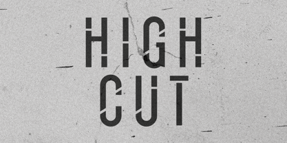 High Cut Font Poster 1