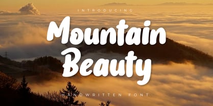 Mountain Beauty Font Poster 1