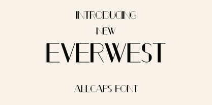 Ever West Font Poster 1