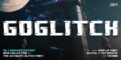 Goglitch Font Poster 1