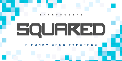 Squared Font Poster 1