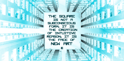 Squared Font Poster 5