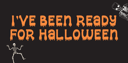 October Nightmare Font Poster 3