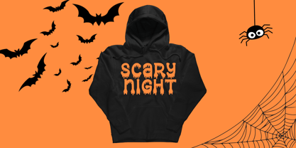 October Nightmare Font Poster 2