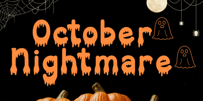 October Nightmare Font Poster 1
