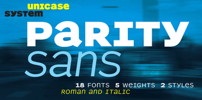 Parity Sans Font Poster 1