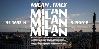 Milanello Font Poster 4