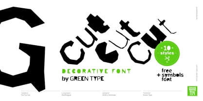 Cut Cut Cut Font Poster 1