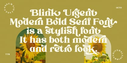 Blink Urgent Display Font Poster 6