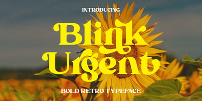 Blink Urgent Display Font Poster 1