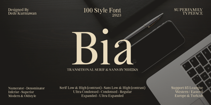Bia Font Poster 1