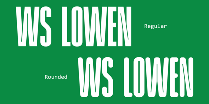 WS Lowen Font Poster 3