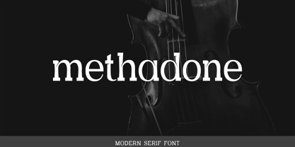 Methadone Font Poster 1