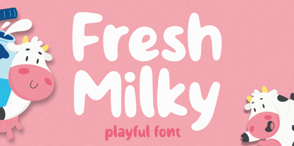Fresh Milky Font Poster 1