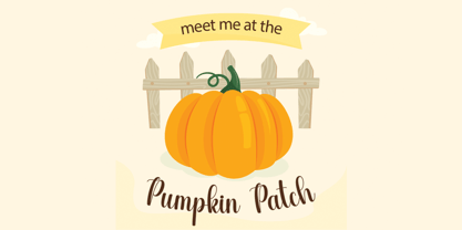 Pumpkin Garden Font Poster 2