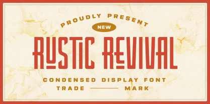 Rustic Revival Font Poster 1