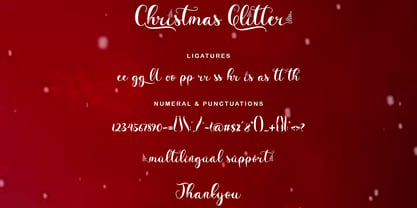 Christmas Glitter Font Poster 8
