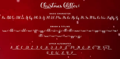 Christmas Glitter Font Poster 7