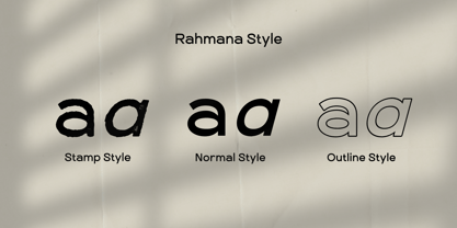 Rahmana Font Poster 9