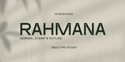 Rahmana Font Poster 1