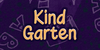 Kind Garten Font Poster 1