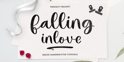 Falling Inlove Script Font Poster 1