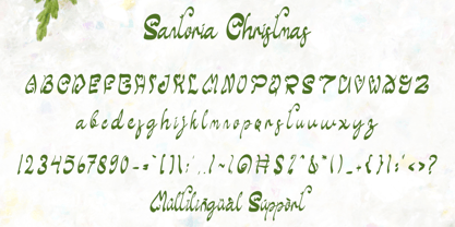 Santoria Christmas Font Poster 5