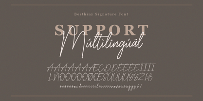 Besthiny Signature Font Poster 7