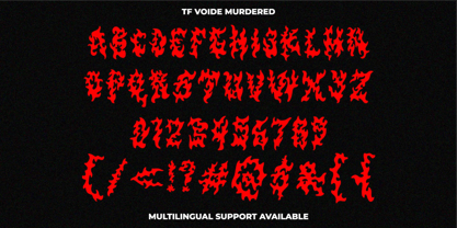TF Voide Murdered Font Poster 7
