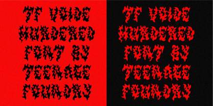 TF Voide Murdered Font Poster 3