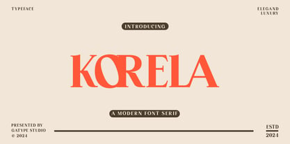 Korela Serif Fuente Póster 1