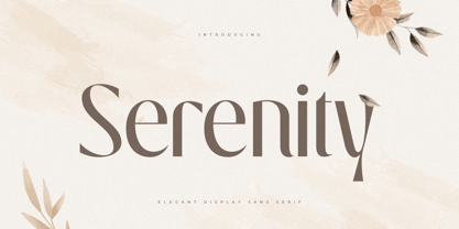 Serenity Style Font Poster 1