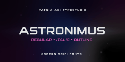 Astronimus Font Poster 1