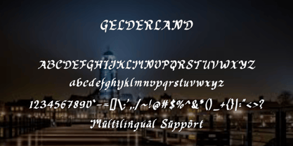 Gelderland Font Poster 5