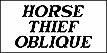 Horse Thief JNL Font Poster 4