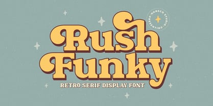Rush Funky Font Poster 1