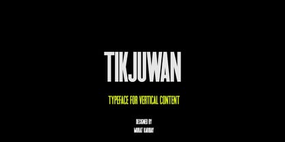 Tikjuwan Font Poster 1