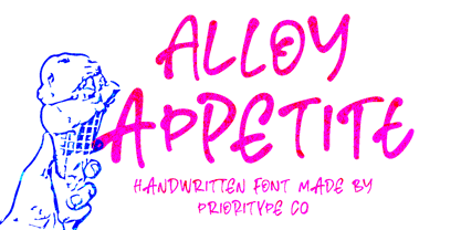 Alloy Appetite Font Poster 1