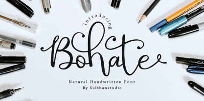 Bohate Font Poster 1