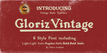 Gloriz Vintage Font Poster 1