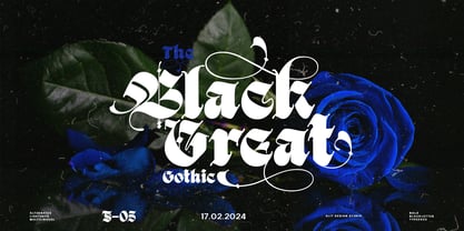 Black Great Font Poster 1