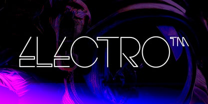 Electro Font Poster 1