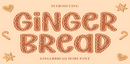 Gingerbread Hobs Font Poster 1