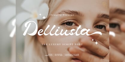 Delliusta Font Poster 1