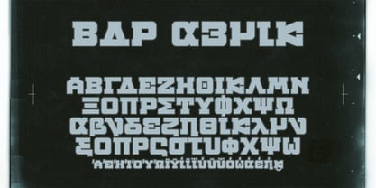 BDR A3MiK Font Poster 2