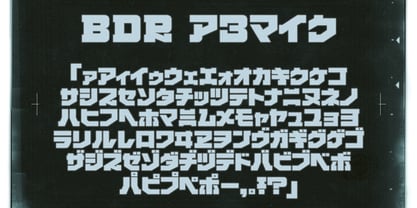 BDR A3MiK Font Poster 3