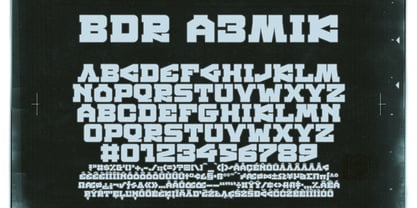 BDR A3MiK Font Poster 1